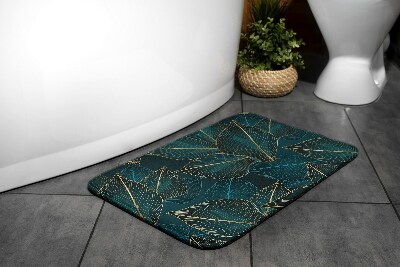 Non slip shower mat Plant leaves