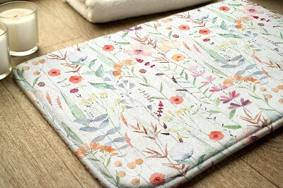 Bathroom mat Plants Flowers Pattern