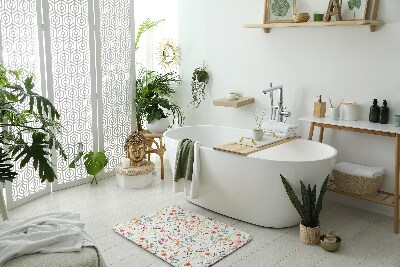 Bathroom mat Plants Flowers Pattern