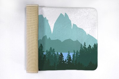 Non slip bath mat Forest Deer