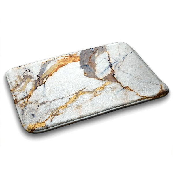 Bath mat White marble