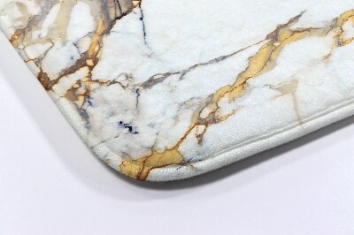 Bath mat White marble