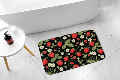 Bathroom carpet Strawberries