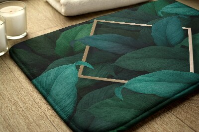 Bathroom mat Tropical leaves