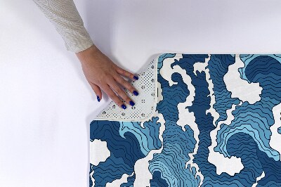 Bath mat Japanese Waves