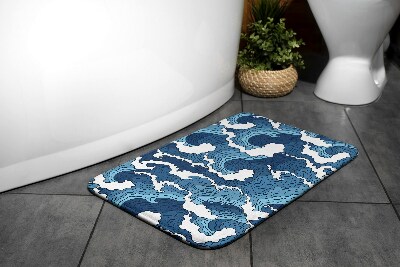 Bath mat Japanese Waves