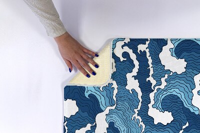 Bath mat Japanese Waves