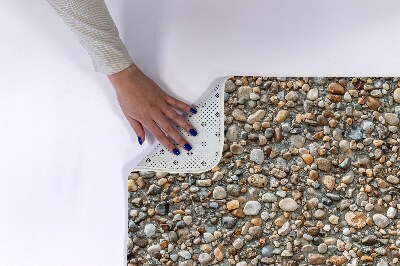 Non slip bath mat Stony beach