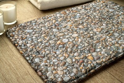 Non slip bath mat Stony beach