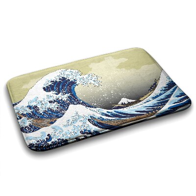 Bathroom rug Kanagawa Great wave