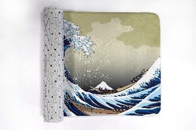 Bathroom rug Kanagawa Great wave