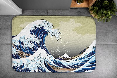 Bathroom rug Kanagawa Great wave