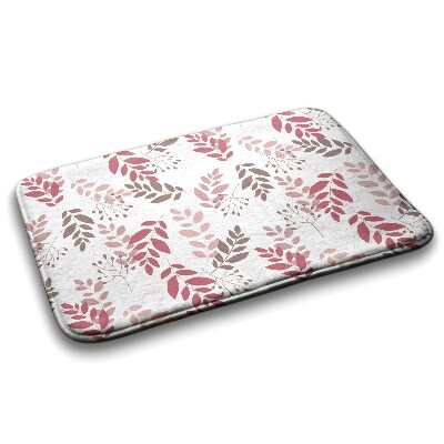 Non slip bath mat Leaves pattern