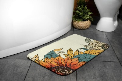 Bathroom rug Sunflower