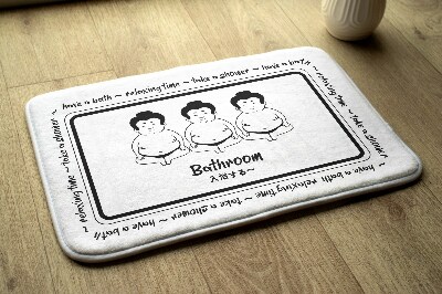 Bath rug Sumo players