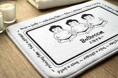 Bath rug Sumo players