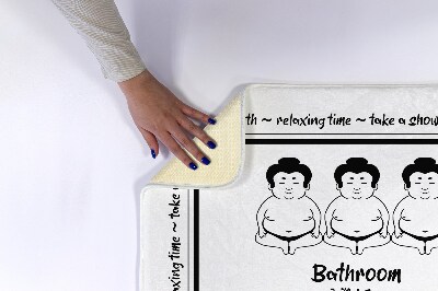 Bath rug Sumo players