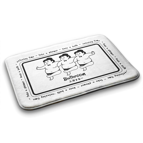 Non slip bath mat Sumo players