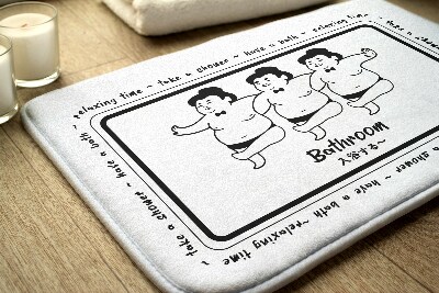 Non slip bath mat Sumo players