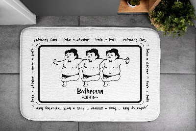 Non slip bath mat Sumo players