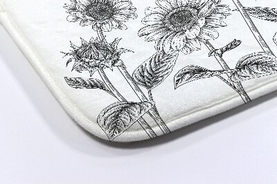 Bathmat Sunflowers Flowers