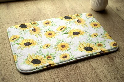 Bath mat Sunflowers Flowers