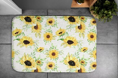 Bath mat Sunflowers Flowers