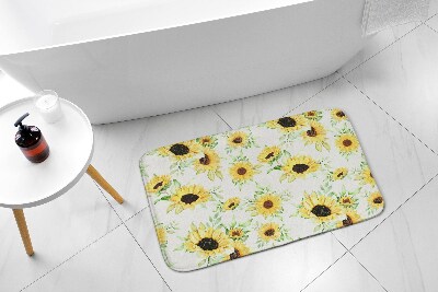 Bath mat Sunflowers Flowers