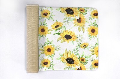 Bath mat Sunflowers Flowers