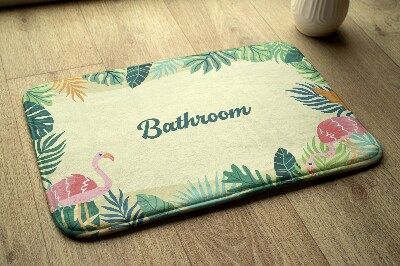 Bathroom mat Tropical animals