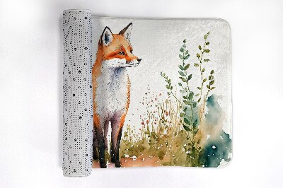 Bath rug Fox on the meadow