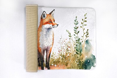 Bath rug Fox on the meadow