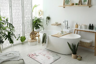 Bathroom carpet Pastel Flowers