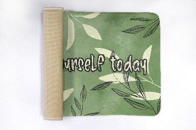 Non slip shower mat Watercolor Leaves