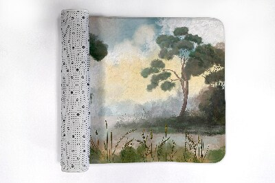 Bath rug Landscape River