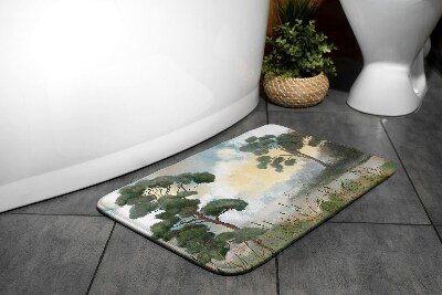 Bath rug Landscape River