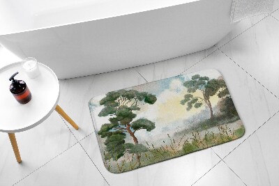 Bath rug Landscape River