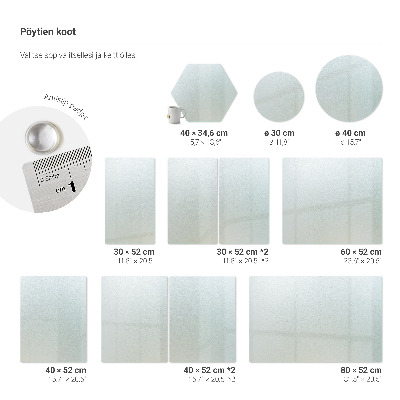 Set of 2 chopping board set translucent