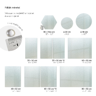 Set of two translucent chopping boards