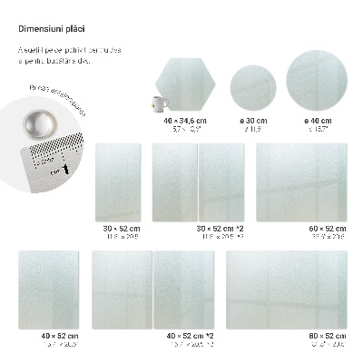 Set of 2 chopping board set translucent