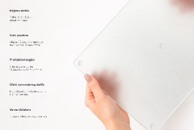 Round translucent glass chopping board