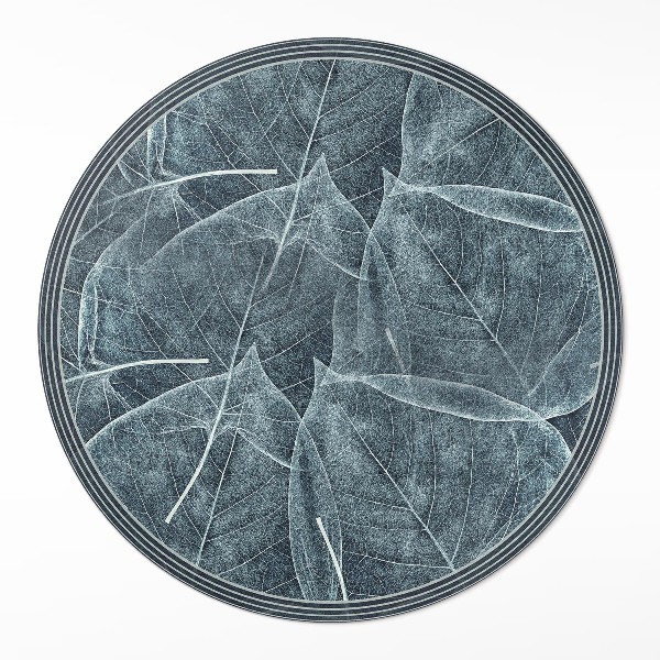 Vinyl floor rug Dark plant leaves