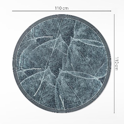 Vinyl floor rug Dark plant leaves