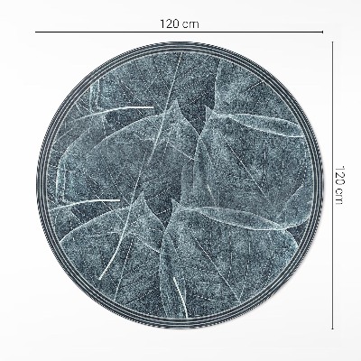 Vinyl floor rug Dark plant leaves