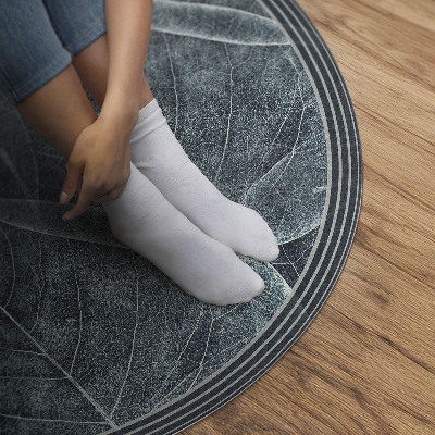 Vinyl floor rug Dark plant leaves