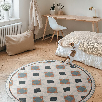 Vinyl floor rug Geometric mosaic beautiful tiles