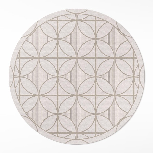 Vinyl floor rug Elegant minimalist decorative pattern