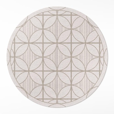 Vinyl floor rug Elegant minimalist decorative pattern