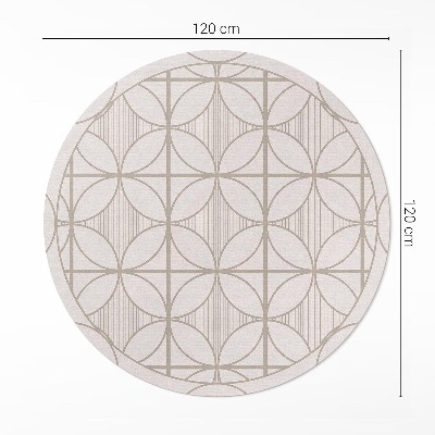 Vinyl floor rug Elegant minimalist decorative pattern