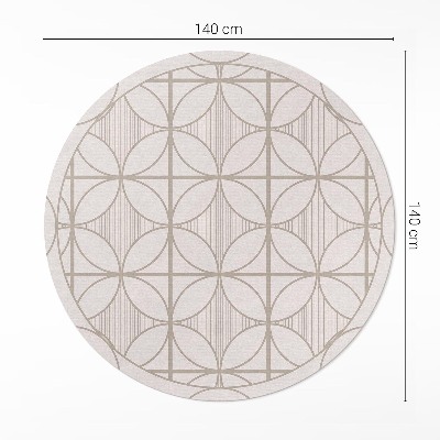Vinyl floor rug Elegant minimalist decorative pattern